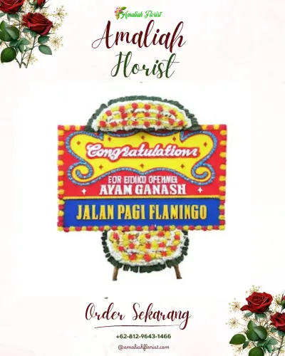 Bunga Papan Congratulation di Nongan